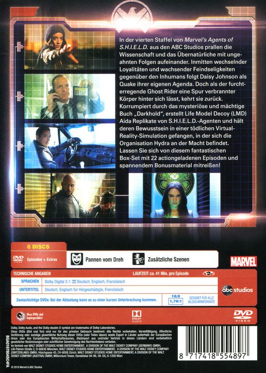 Produktbild: Marvel's Agents of S.H.I.E.L.D. - Staffel 4 [6 DVDs]