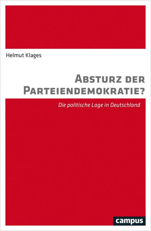 Produktbild: Absturz der Parteiendemokratie?