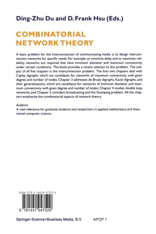 Produktbild: Combinatorial Network Theory