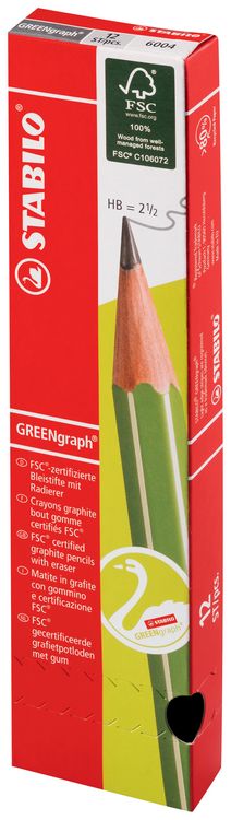 Produktbild: STABILO Bleistift GREENgraph, HB