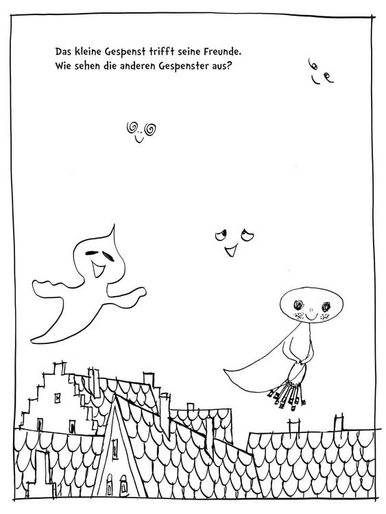 Produktbild: Das kleine Gespenst (Ausmalen, weitermalen, selber malen)