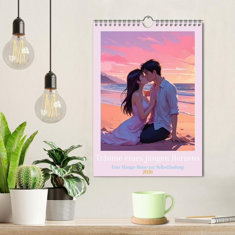Produktbild: Tr&auml;ume eines jungen Herzens &ndash; Eine Manga-Reise zur Selbstfindung (Wandkalender 2026 DIN A4 hoch), CALVENDO Monatskalender
