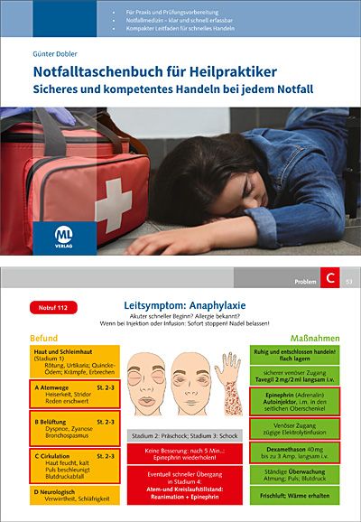 Produktbild: Notfalltaschenbuch f&uuml;r Heilpraktiker