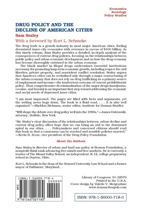 Produktbild: Drug Policy and the Decline of the American City