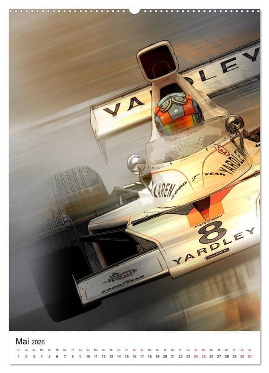 Produktbild: Faszination Rennsport (Wandkalender 2026 DIN A2 hoch), CALVENDO Monatskalender
