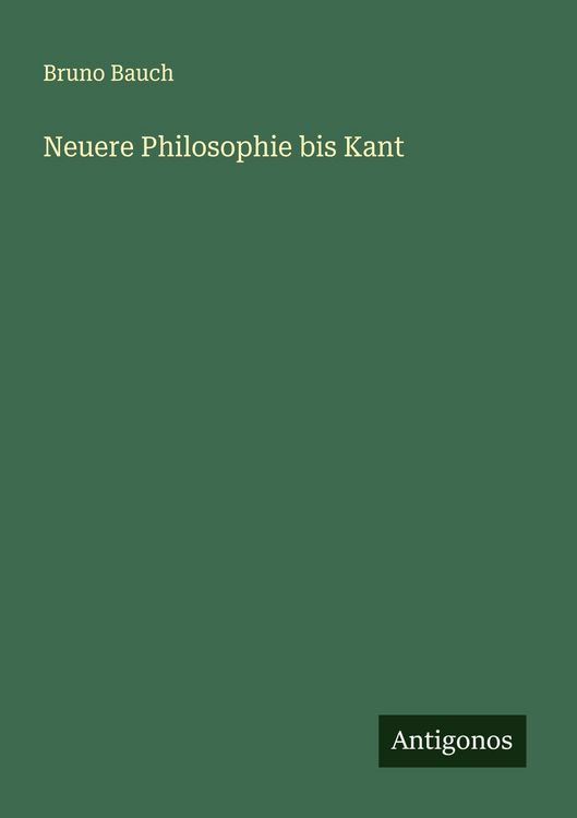 Produktbild: Neuere Philosophie bis Kant