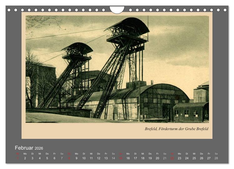 Produktbild: Saarland - vunn domols (frieher), Industrieanlagen (Wandkalender 2026 DIN A4 quer), CALVENDO Monatskalender