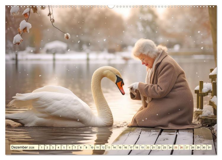 Produktbild: Emotionale Freundschaft (hochwertiger Premium Wandkalender 2026 DIN A2 quer), Kunstdruck in Hochglanz