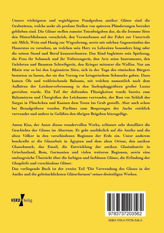 Produktbild: Das Glas im Altertume