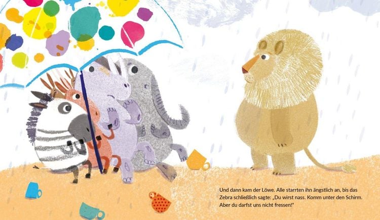 Produktbild: Das Zebra mit dem Regenschirm. Bilderbuch