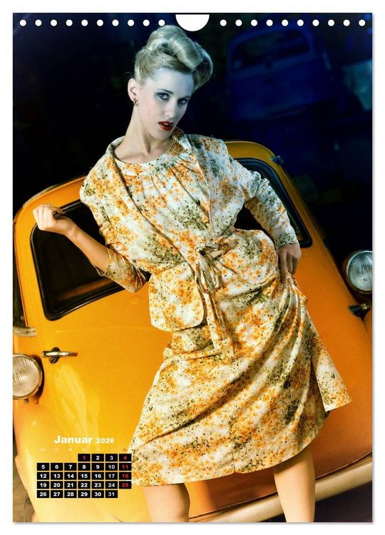 Produktbild: Die Isetta trifft Modells Ein Rollermobil zum Knutschen (Wandkalender 2026 DIN A4 hoch), CALVENDO Monatskalender
