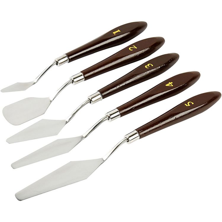 Produktbild: Creativ Company Palettmesser - Set , L 17-23 cm, B 1,5-2,5 cm, 5 Stk