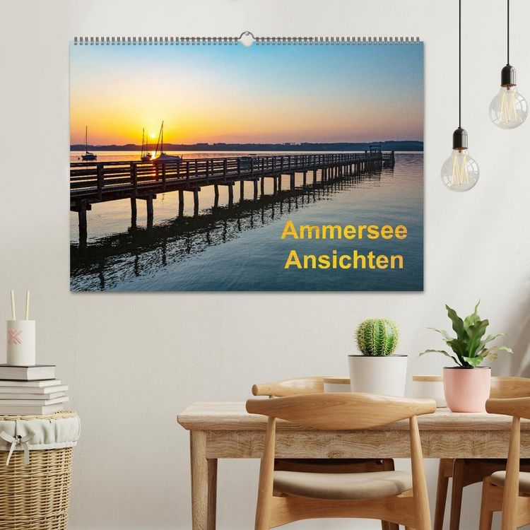 Produktbild: Ammersee-Ansichten (Wandkalender 2027 DIN A2 quer), CALVENDO Monatskalender
