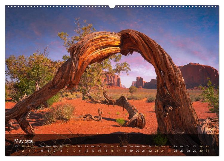 Produktbild: USA the wonderful Southwest (Wall Calendar 2026 DIN A2 landscape), CALVENDO 12 Month Wall Calendar