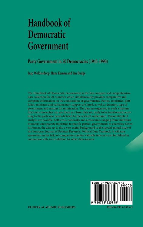 Produktbild: Handbook of Democratic Government