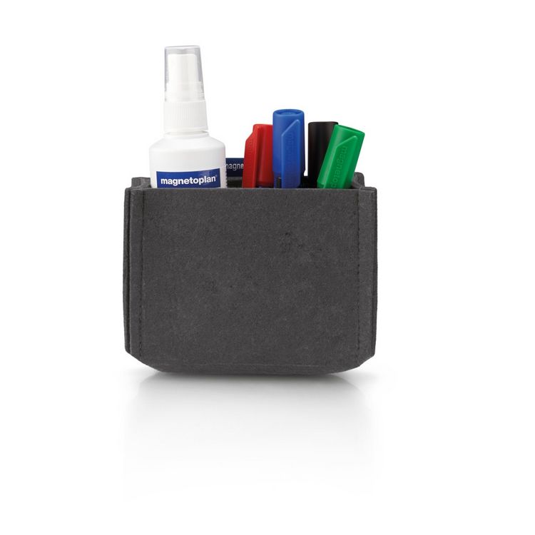 Produktbild: magnetoplan Stiftehalter magnetisch magnetoTray MEDIUM (B x H x T) 130 x 100 x 60 mm Grau 1227701