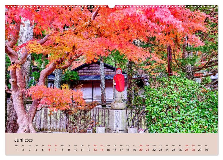 Produktbild: Japan im Herbst (hochwertiger Premium Wandkalender 2026 DIN A2 quer), Kunstdruck in Hochglanz