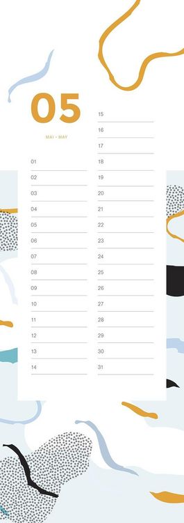Produktbild: Geburtstagskalender Patterns