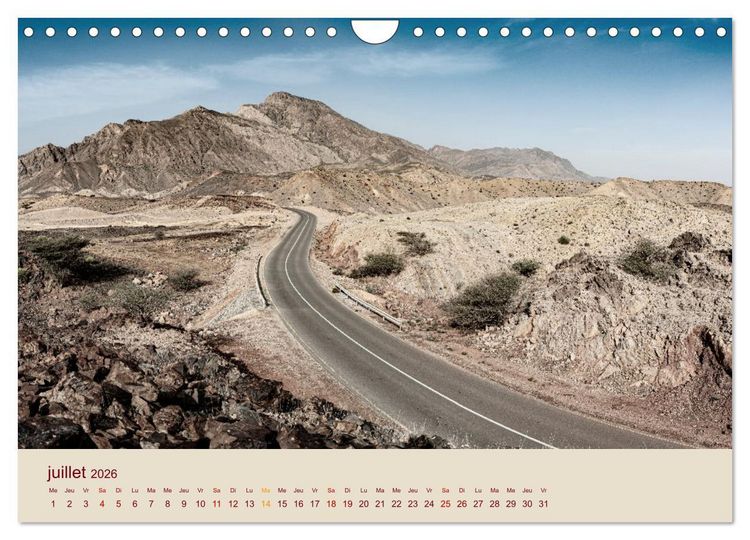 Produktbild: Entre pierres et sable (Calendrier mural 2026 DIN A4 vertical), CALVENDO calendrier mensuel