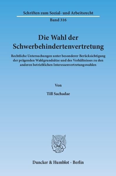 Produktbild: Die Wahl der Schwerbehindertenvertretung.