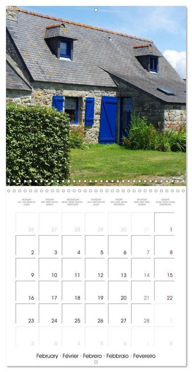 Produktbild: Le village de Rostudel (Calendrier mural carr&eacute; 2026 30x30 cm) Calendrier double avec une page pour vos prises de notes