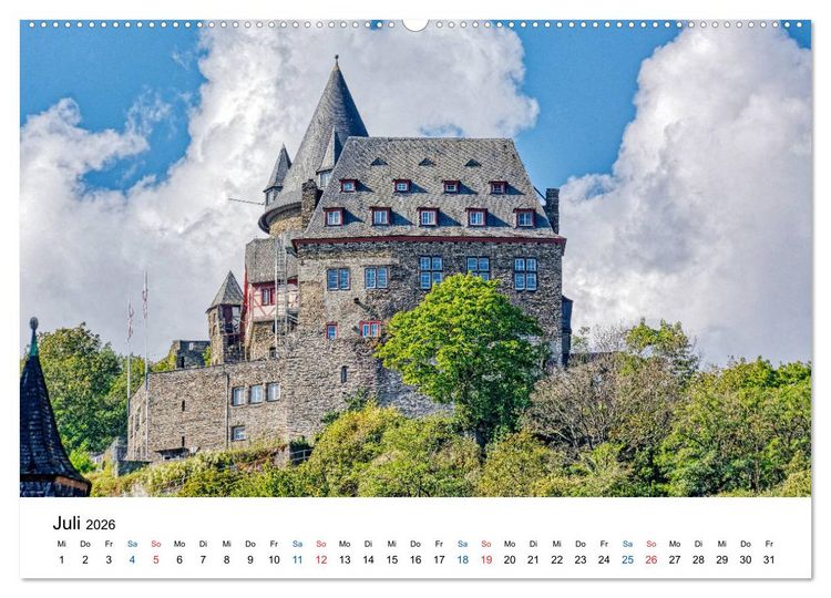 Produktbild: Bacharach - Fachwerkromantik am Rhein (Wandkalender 2026 DIN A2 quer), CALVENDO Monatskalender