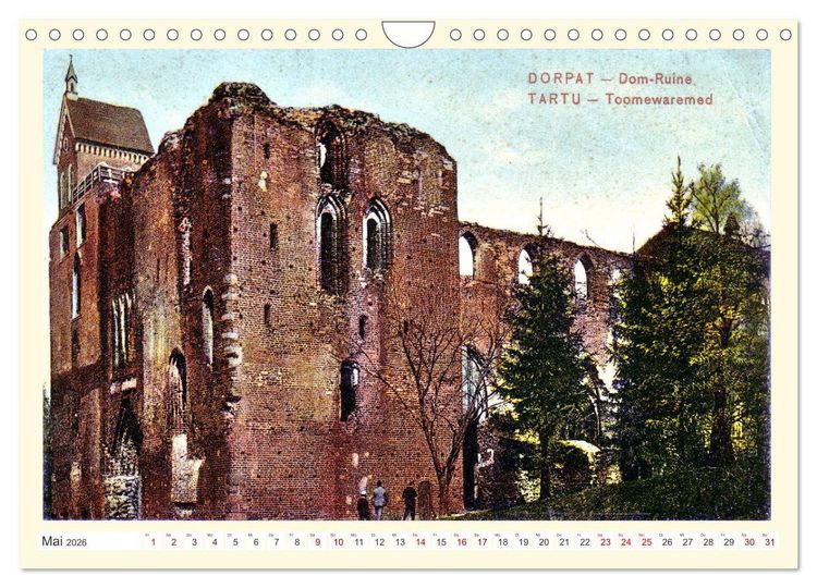 Produktbild: Gruss aus Dorpat - Tartu in historischen Ansichten (Wandkalender 2026 DIN A4 quer), CALVENDO Monatskalender