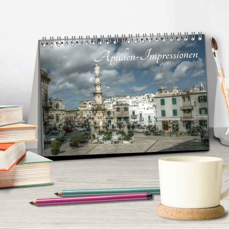 Produktbild: Apulien &ndash; Impressionen (Tischkalender 2026 DIN A5 quer), CALVENDO Monatskalender