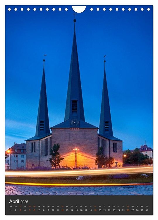 Produktbild: Bayreuth 2026 (Wandkalender 2026 DIN A4 hoch), CALVENDO Monatskalender
