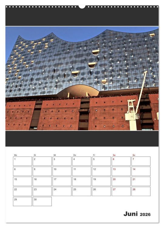 Produktbild: Spitze! Elbphilharmonie Hamburg 2026 (Wandkalender 2026 DIN A2 hoch), CALVENDO Monatskalender