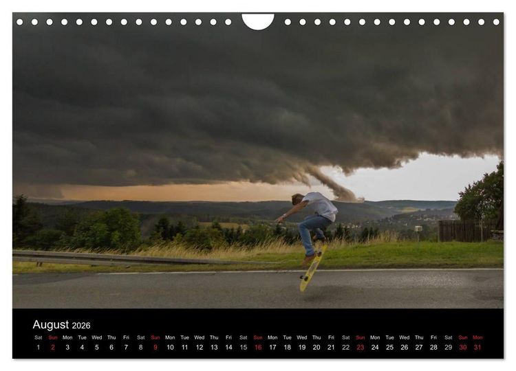 Produktbild: Skateboard - Street only (Wall Calendar 2026 DIN A4 landscape), CALVENDO 12 Month Wall Calendar