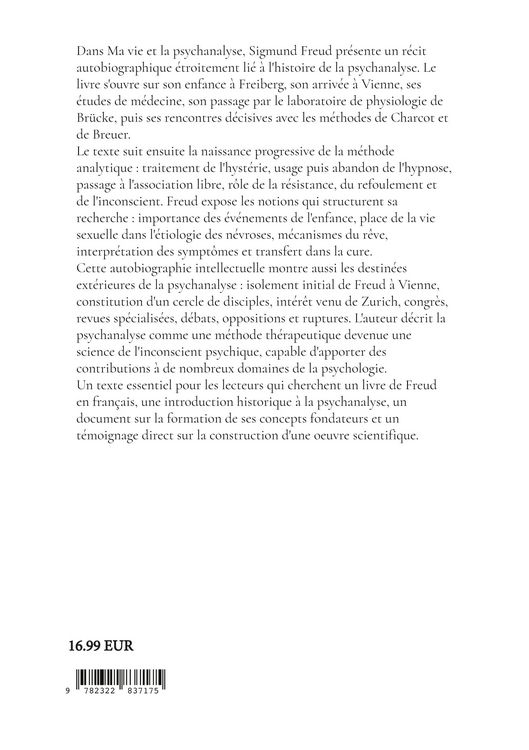 Produktbild: Ma vie et la psychanalyse