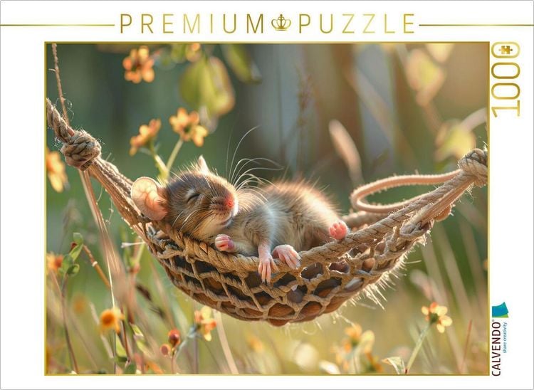 Produktbild: CALVENDO Puzzle M&auml;useh&auml;ngematte | 1000 Teile Lege-Gr&ouml;&szlig;e 64x48cm Foto-Puzzle f&uuml;r gl&uuml;ckliche Stunden