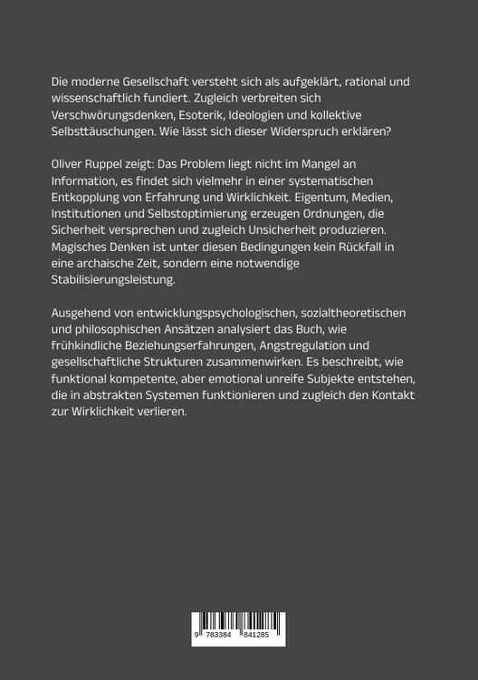 Produktbild: Das magische Denken und das Licht der Aufkl&auml;rung