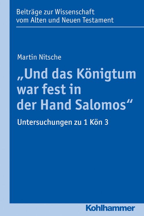 Produktbild: "Und das K&ouml;nigtum war fest in der Hand Salomos"