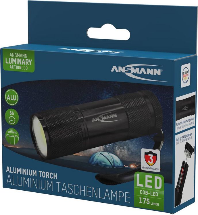 Produktbild: Ansmann Action COB LED Taschenlampe batteriebetrieben 175lm 6h