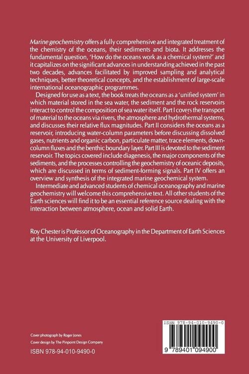 Produktbild: Marine Geochemistry