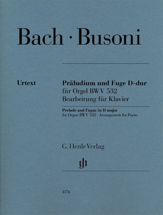 Produktbild: Ferruccio Busoni - Pr&auml;ludium und Fuge D-dur f&uuml;r Orgel BWV 532