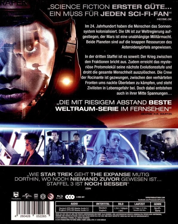Produktbild: The Expanse - Staffel 3 [3 BRs]