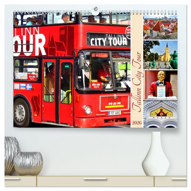Produktbild: Tallinn City Tour (hochwertiger Premium Wandkalender 2026 DIN A2 quer), Kunstdruck in Hochglanz