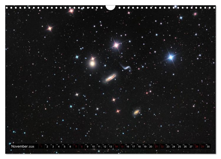 Produktbild: Galaxien des Nordhimmels (Wandkalender 2026 DIN A3 quer), CALVENDO Monatskalender