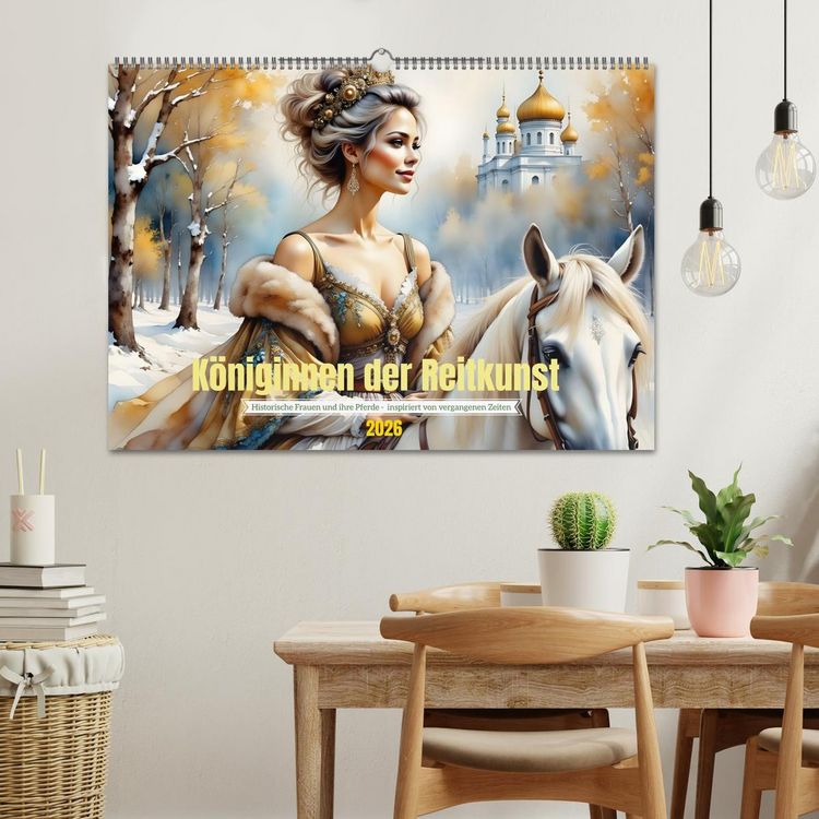 Produktbild: K&ouml;niginnen der Reitkunst (Wandkalender 2026 DIN A2 quer), CALVENDO Monatskalender