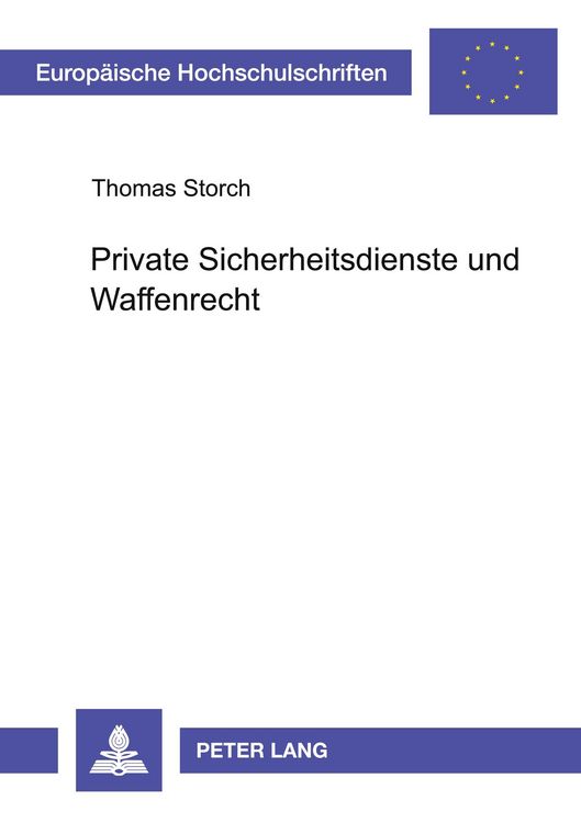 Produktbild: Private Sicherheitsdienste und Waffenrecht