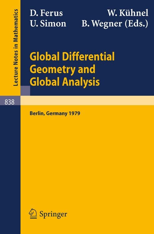 Produktbild: Global Differential Geometry and Global Analysis