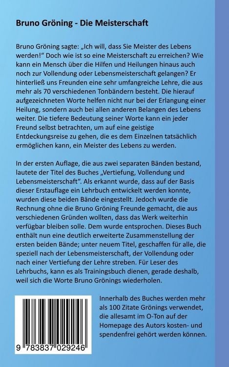 Produktbild: Bruno Gr&ouml;ning - Die Meisterschaft