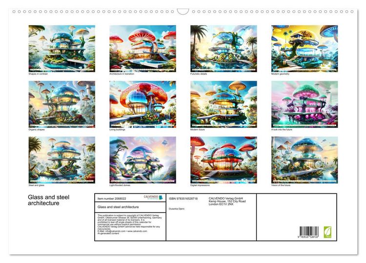 Produktbild: Glass and steel architecture (Wall Calendar 2026 DIN A2 landscape), CALVENDO 12 Month Wall Calendar