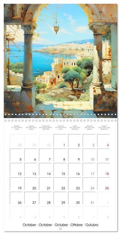 Produktbild: Scenes of Ancient Greece (Wall Calendar 2026 12 &times; 12 Inch) CALVENDO 12 Month Wall Calendar