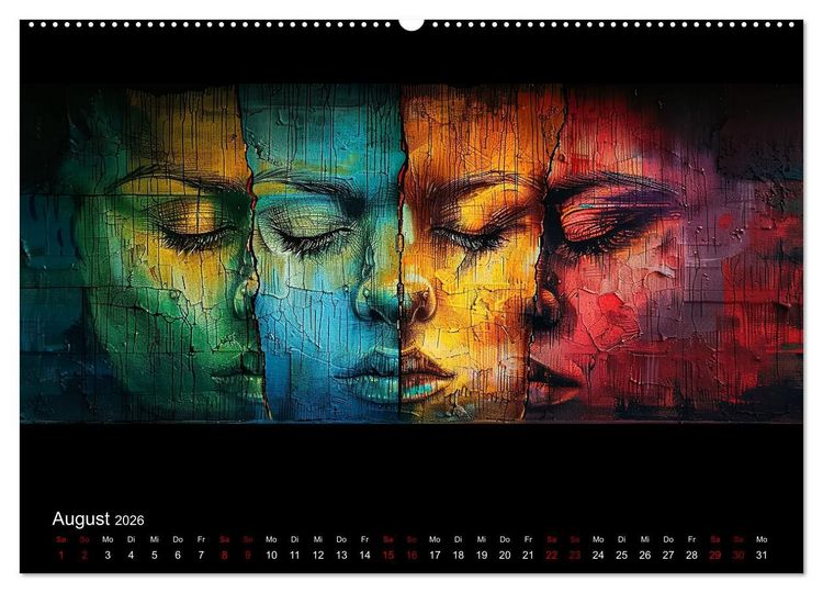 Produktbild: Abstrakte Augenblicke (hochwertiger Premium Wandkalender 2026 DIN A2 quer), Kunstdruck in Hochglanz