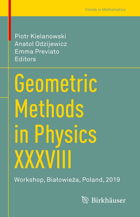 Produktbild: Geometric Methods in Physics XXXVIII