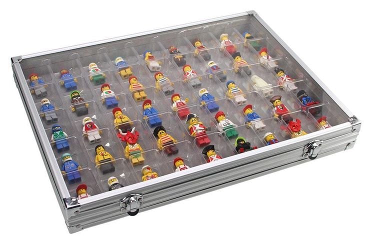 Produktbild: Sammelvitrine Alu mit 45 F&auml;chern